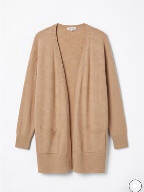 Madewell Open-Front Pocket Cardigan — Camel/Tan